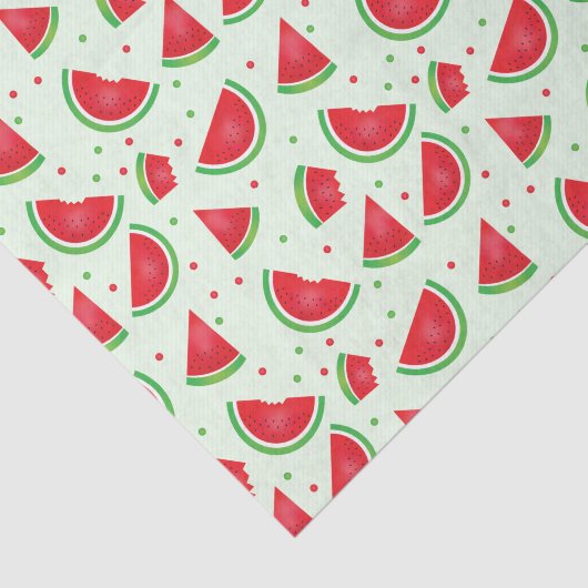 スイカ果実模様メロンサマーライトグリーン 薄葉紙 (詳細)