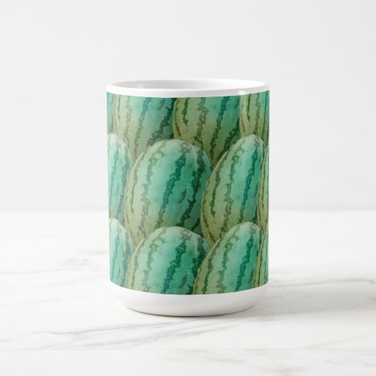 スイカ果実模様 コーヒーマグカップ (中央)