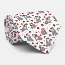 スイカ柄のかわいいアライグマ