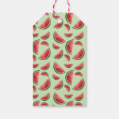 スイカ柄オングリーンサンキュー誕生日 ギフトタグ (裏面)