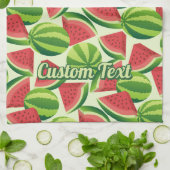 スイカ柄タオル キッチンタオル (折り畳み)