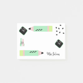 スイカ柄 学校復帰 教師名 ポストイット