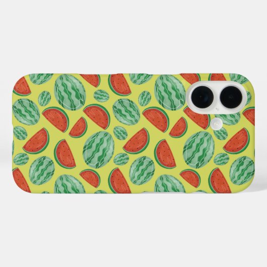 スイカ柄iPhoneケース Case-Mate iPhoneケース (裏面 (横))