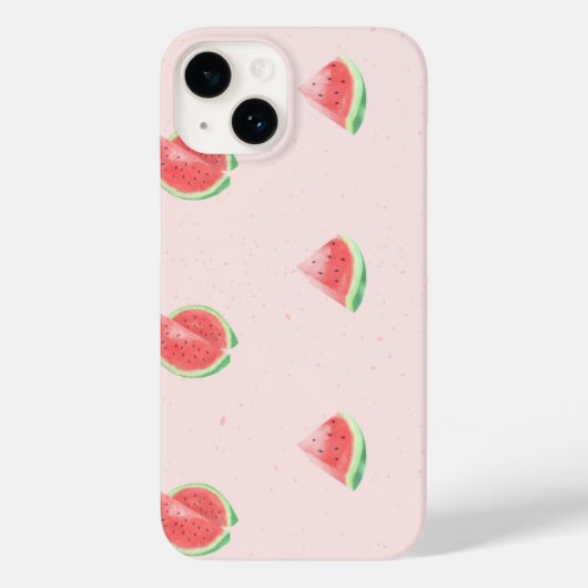 スイカ柄iPhone 14ケース Case-Mate iPhoneケース (裏面)