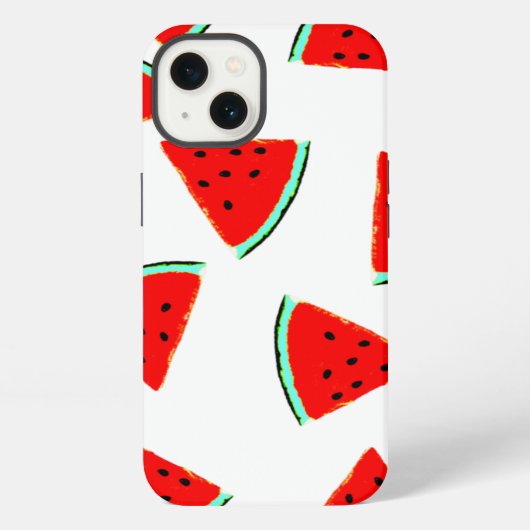 スイカ模様のトライアングル iPhoneケース (裏面)