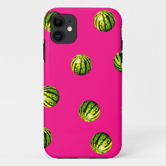 スイカ模様のピンク Case-Mate iPhoneケース (裏面)