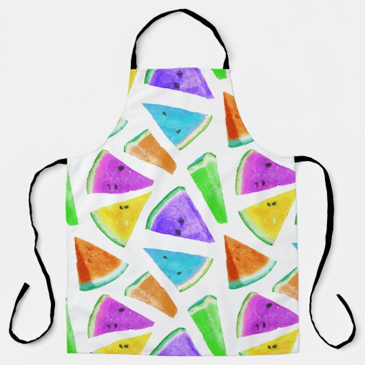 スイカ模様の創造6 エプロン (正面)