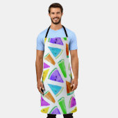 スイカ模様の創造6 エプロン (着用した状態)