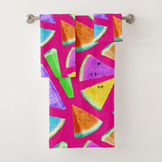 スイカ模様の創造9 バスタオルセット (インサイチュ)