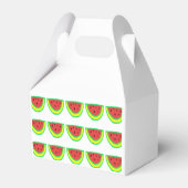 スイカ模様ベビーシャワー誕生日カスタム フェイバーボックス (正面サイド)