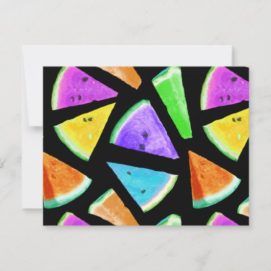 スイカ模様作成7 ノートカード (正面)