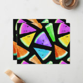 スイカ模様作成7 ノートカード (正面/裏面インサイチュ)