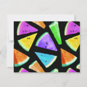 スイカ模様作成7 ノートカード (裏面)