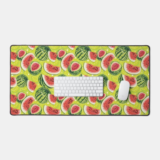 スイカ模様2 デスクマット (キーボード&マウス)