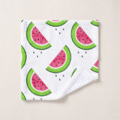 スイカ模様2 バスタオルセット (ウォッシュタオル)