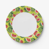 スイカ模様2 ペーパープレート (正面)