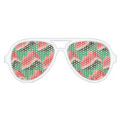 スイカ模様 アビエーターサングラス (正面)