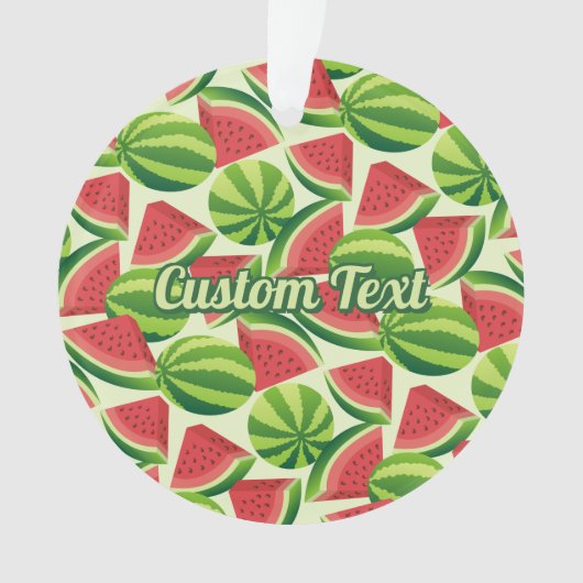 スイカ模様 オーナメント (正面)