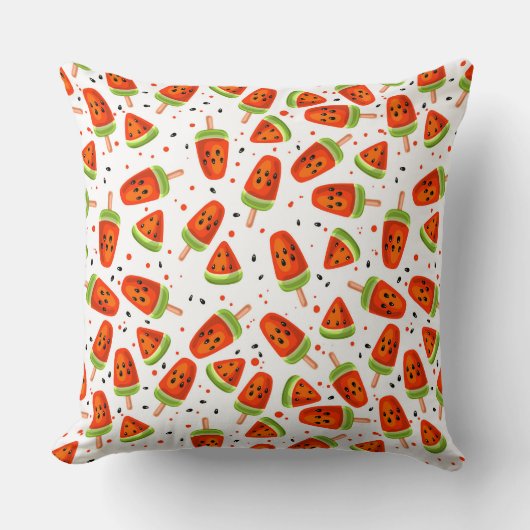 スイカ模様 クッション (正面)