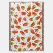 スイカ模様 スローブランケット (正面縦)