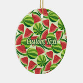 スイカ模様 セラミックオーナメント (右)