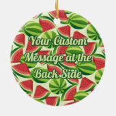 スイカ模様 セラミックオーナメント (裏面)