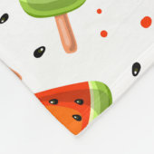 スイカ模様 フリースブランケット (角)