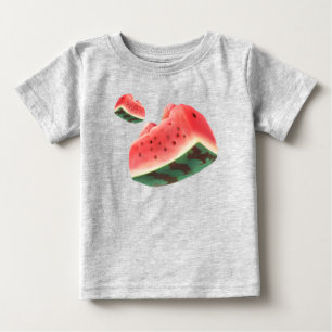スイカ模様 ベビーTシャツ