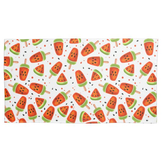 スイカ模様 枕カバー (正面左)