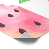 スイカ歓迎ベビーシャワーポスター ポスター (角)