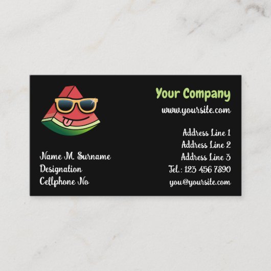 スイカ漫画の名刺 名刺 (正面)