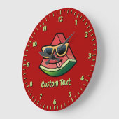 スイカ漫画の大きな時計 ラージ壁時計 (傾斜)