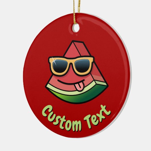 スイカ漫画セラミックオーナメント セラミックオーナメント (左)