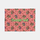 スイカ漫画パターンフリースブランケット フリースブランケット (正面(横))