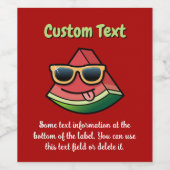 スイカ漫画ワインラベル ワインラベル (シングルラベル)