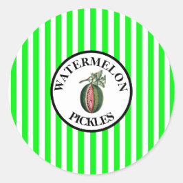 スイカ漬物 ラウンドシール