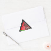 スイカ無料ガザ無料パレスティナのクラウドワード 三角形シール (封筒)