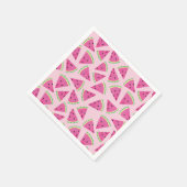 スイカ熱帯果実パターン スタンダードカクテルナプキン (角)