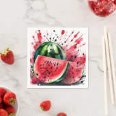 スイカ爆発の水色 スタンダードカクテルナプキン (インサイチュ)