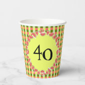 スイカ片チェックエイジ40 紙コップ (裏面)