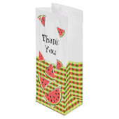 スイカ片チェックサンキュー ワインギフトバッグ (裏面アングル)