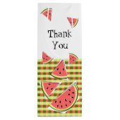 スイカ片チェックサンキュー ワインギフトバッグ (裏面)