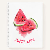 スイカ片手帳 – カスタム文字 ノートブック (正面)