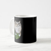スイカ猫間抜けミーム コーヒーマグカップ (正面左)