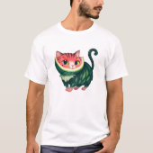 スイカ猫 Tシャツ (正面)