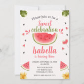 スイカ甘いガールフルーツ 招待状 (正面)