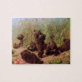 スイカ畑の熊（W.H.ひげ） ジグソーパズル