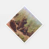 スイカ畑の熊(W.H.ひげ) スタンダードランチョンナプキン (角)