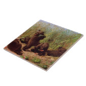 スイカ畑の熊（W.H.ひげ） タイル (側面)