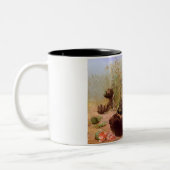 スイカ畑の熊（W.H.ひげ） ツートーンマグカップ (左)